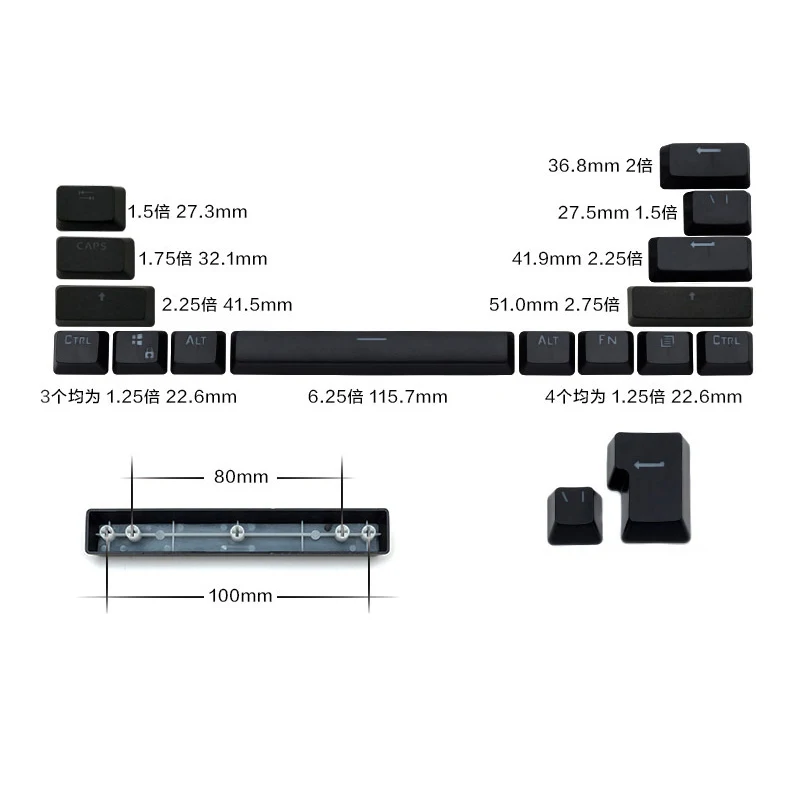 Ergonômico Resistente a Óleo Keycaps Teclado Mecânico Abs Key Caps Substituição 104 Chaves Oem Russo Francês Coreano Espanhol - Imagem 5