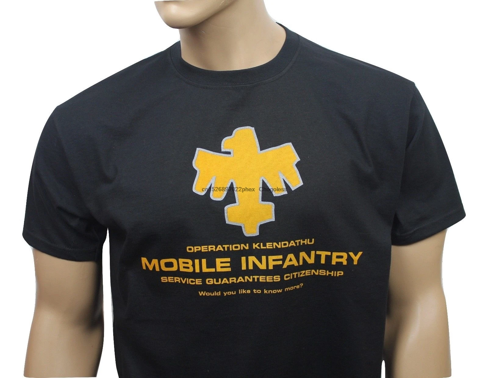 Звездный десант 80s вдохновил Мужская пленка Футболка-Mobile Infantry | одежда