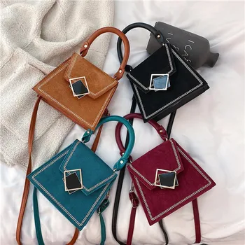 

OCARDIAN Cute Handle Bags Women Fashion Solid Color Large Capacity Trend Leather Bag Hasp Shoulder Bag Messenger Bags