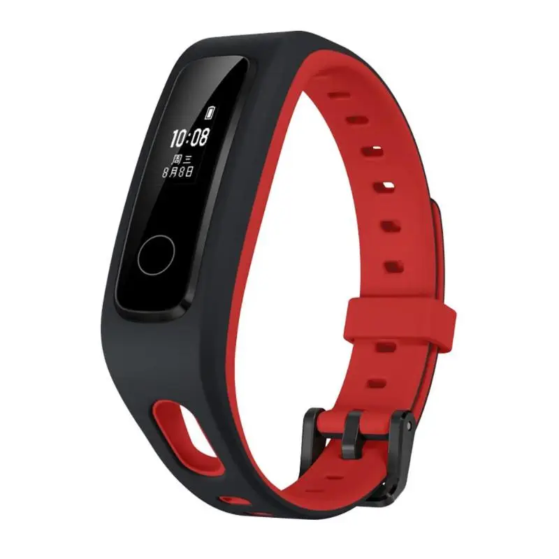 Red Huawei Honor Band 4 Водонепроницаемый умный Браслет монитор сна спортивный фитнес-трекер версия для бега браслет для Android IOS - Цвет: Red