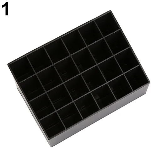 Makeup 24Compartments Lipstick Gloss Cosmetic Storage Display Stand Holder Rack Organizer Makeup Tools& Accessories