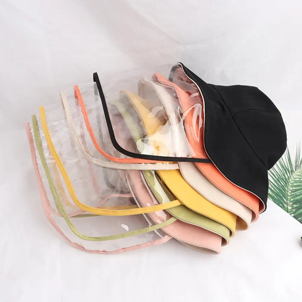 

Children Anti-Droplet Sun-Proof Full Face Shield Cover Protective Bucket Hat Cap Safe disinfection protection against viruses