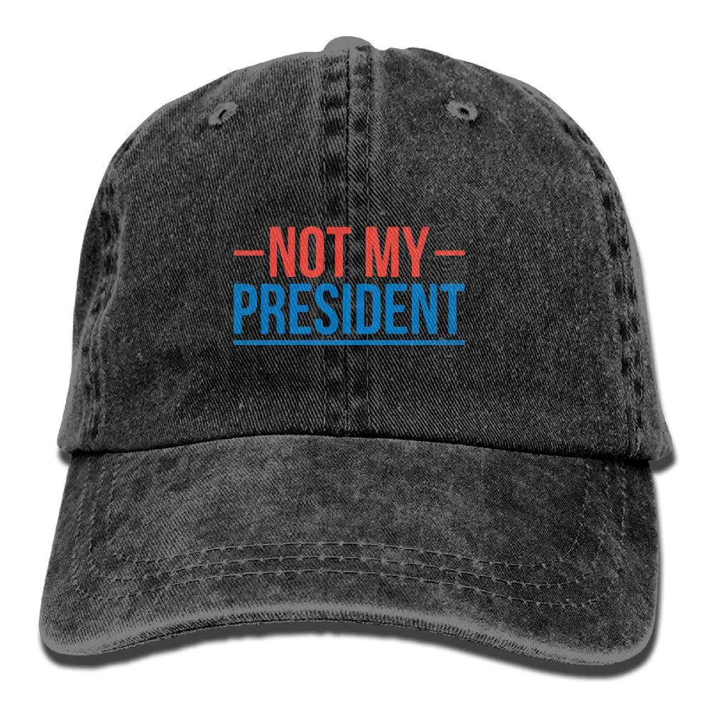Not My President Мужская и женская модная бейсболка в винтажном стиле |
