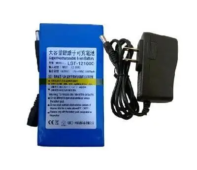 12V 2A 10000 мА/ч, литий-ионный аккумулятор перезаряжаемый аккумулятор и зарядное устройство li-po аккумуляторная батарея