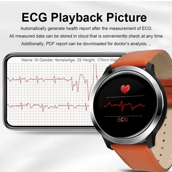 

ECG Watch PPG 2019 kinyo smart band waterproof heart rate tracker remote control sport smart bracelet men smart watch pk BR4 E18