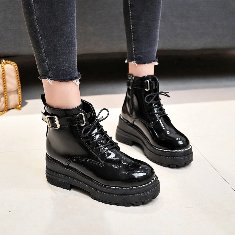 Новое поступление 2020 года женские ботильоны из мягкой кожи удобные ботинки на