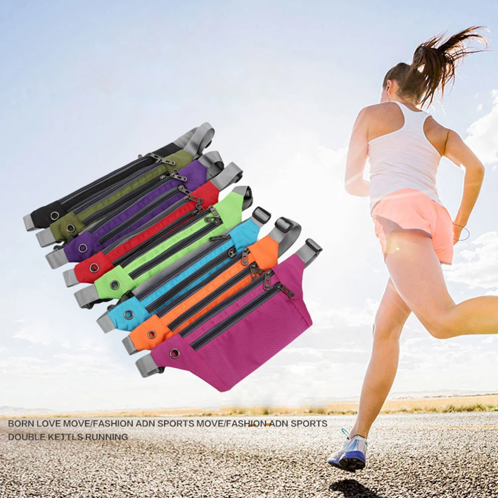 

Multifunction Waist Pouch Bag Shoulder Strap Running Riding Climbing Sports Phone Pockets Bag with Headphone Hole