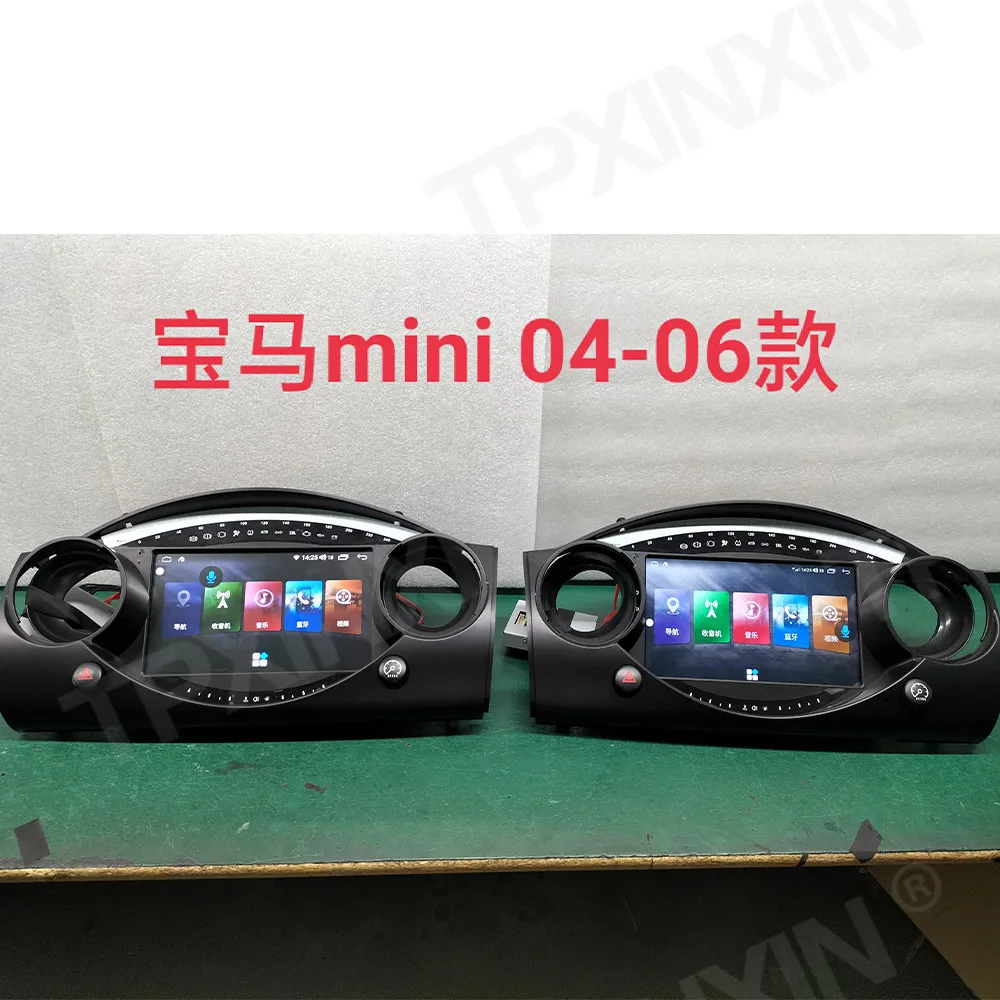 

Автомобильный мультимедийный плеер, 9 дюймов, Android 10,0, для BMW Mini Cooper, 2004-2006, стерео, автомобильная аудиосистема, GPS-навигация, Wi-Fi, 6 + 128 ГБ