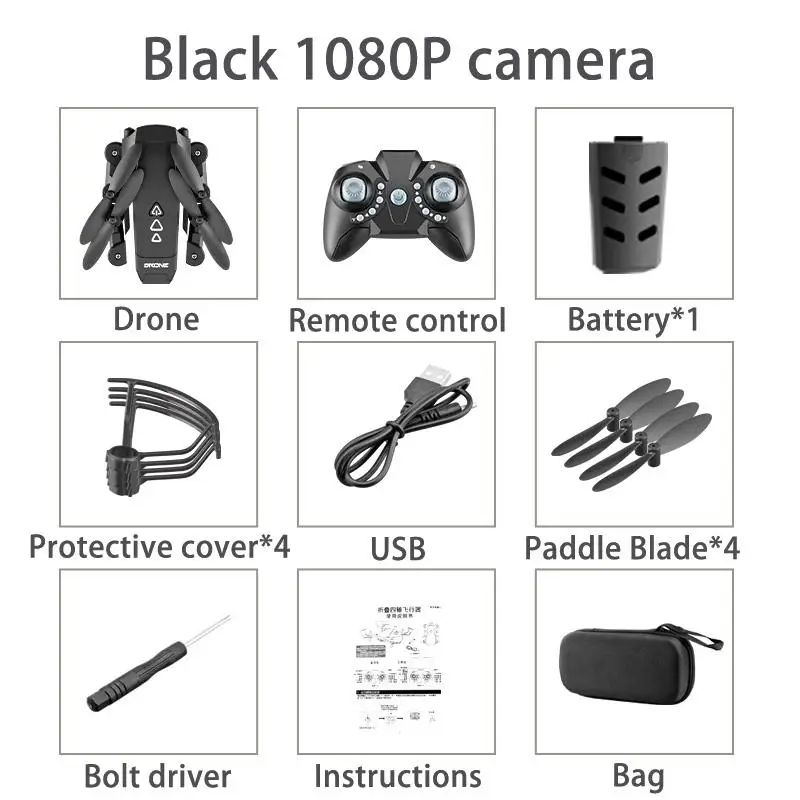 KK8 Foldable Mini Drones RC FPV Quadcopter HD Camera WIFI FPV Drone Selfie Rc Helicopter Juguetes Toys For Boys Girls Kids