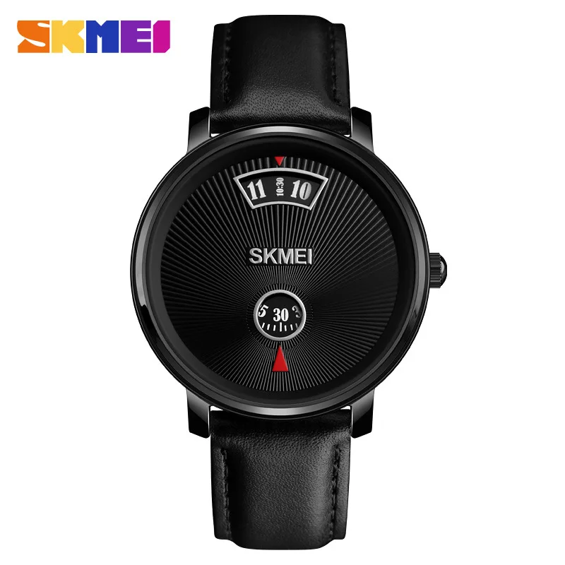 

Skmei 1490 Creative-Non-Hands Southeast Asia Steel Belt Fashion MEN'S Quartz Watch