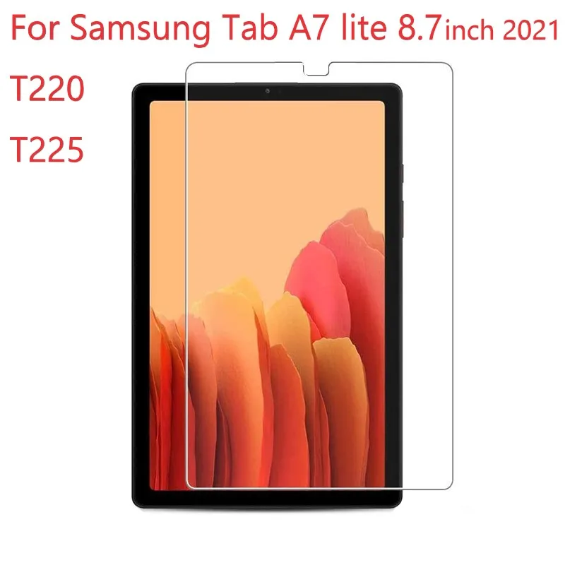 Película protetora de tela de vidro temperado para Samsung Galaxy Tab, A7 Lite, SM-T225, T220, 8,7 