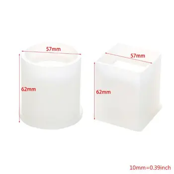 

1 Set Epoxy Resin Silicone Molds, Large Art Resin Molds for Coaster/Ashtray/Flower Pot/Pen Candle Soap Jewelry Holder,Includes