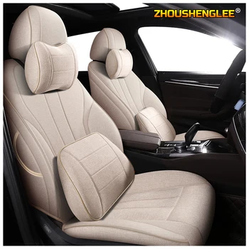 

ZHOUSHENGLEE Custom FLAX car seat covers set For Mercedes-Benz A180 A200 A220 B180 B200 B260 S320 S350 S450 S500 S300 S280 S600