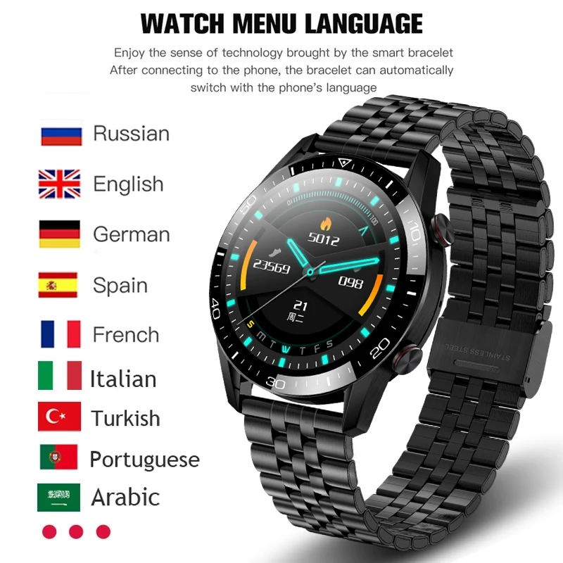 LIGE 2021 New Fashion Smartwatch Bluetooth Call Sport Men's Watch Heart Rate Monitoring Music Control Luxury Smart Watch For Men