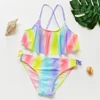 Pop Swimsuit Girls Tassel Tankini Suit 2-16Y Two-pieces Fashion Swimsuit For Girls Summer Beach Wear Children Bathing Suit JX26 ► Photo 2/6