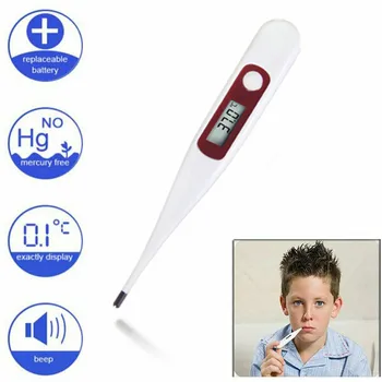 

3Pcs/lot Digital LCD Heating Thermometer Tools Kids Adult Body Medical Electronic Thermometer Household Temperature Measurement