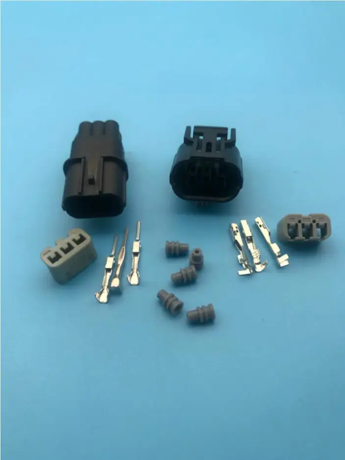 5 шт. 3 Pin 6188-4739 6189-0887 Женский Мужской 1,2 мм водонепроницаемый разъем автомобильный разъем автодатчик содержания кислорода разъем для автомобиля грузовика
