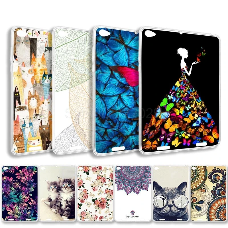 Shockproof Case For Xiaomi Mi Pad 2 7.9 inch 200.4 x 132.6 7 mm Cute Painted Silicone Protector MiPad Back Shell | Компьютеры и офис