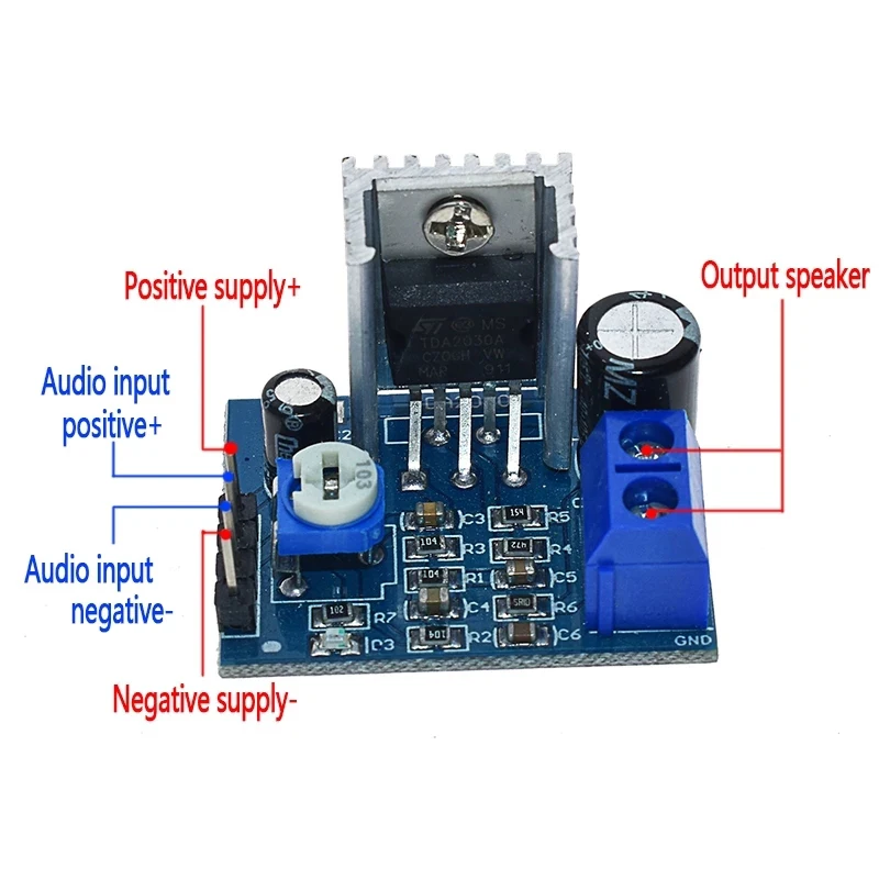 How To Make Audio Amplifier 12V Using TDA2030