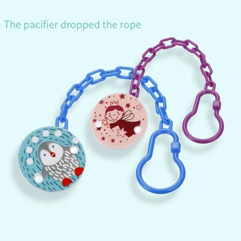 

Cartoon Cute Animals Pattern Pacifier Clips 2pcs/Pack Nipple Safe PP Strap Pacifier Clip Chain Holders Newborn Baby Feeding
