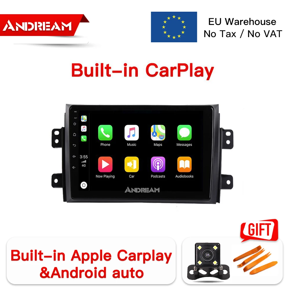 Andream Android 8,1 2+ 32G 10," Carplay Автомобильная Мультимедийная система для Suzuki SX4 2006- навигация gps головное устройство радио