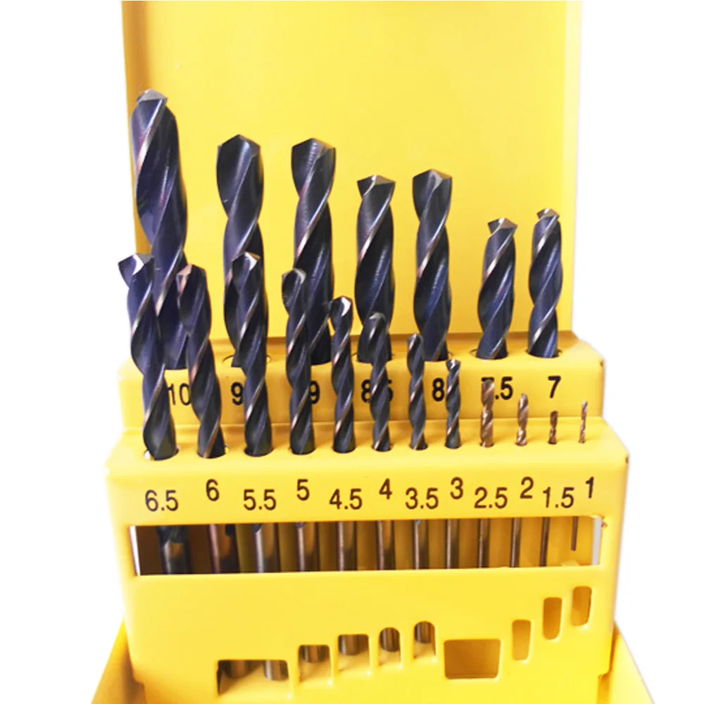 Sijibosi Nuovo Set Di Punte Elicoidali Di Precisione Da 19 Pezzi 1Mm-10Mm