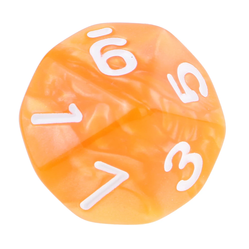 10PCS D10 Polyhedral Dice 10 Sided Dice for Dungeons and Dragons Table Game Board Game Dice Party Gambling Dices 