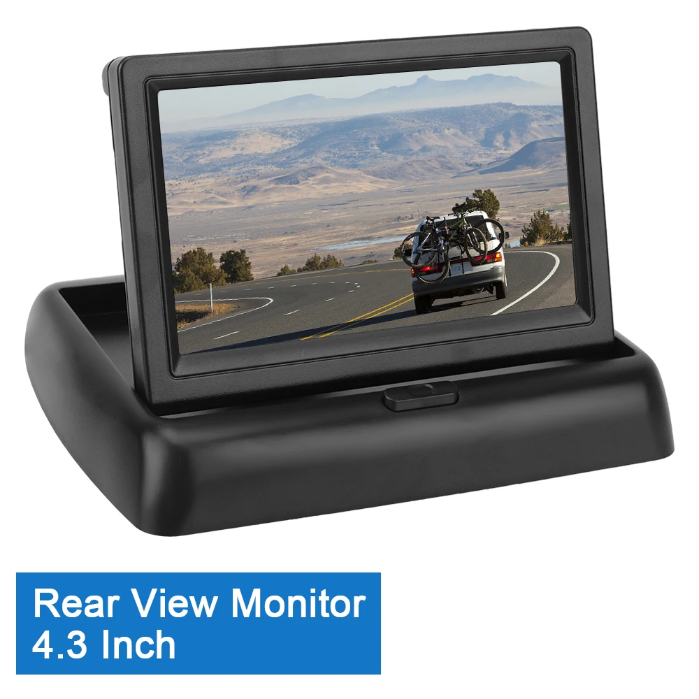 

TFT LCD Rearview Monitor 4.3" inch Universal Reversing Parking System Kit Foldable Car Rear View Monitors