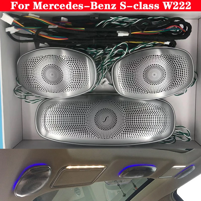 

Car ambient light 7/64-color For Mercedes-Benz S-Class W222 LED Treble Ceiling Speaker Synchronous Original Light Tweeter lamp