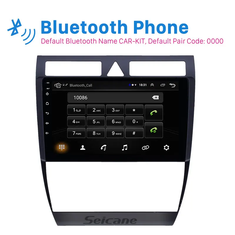 

Seicane OEM Stereo HD 9" Touchscreen Android8.1 GPS Navi Car Autoradio for Audi A6 S6 RS6 1997-2004 WIFI AUX USB support Carplay