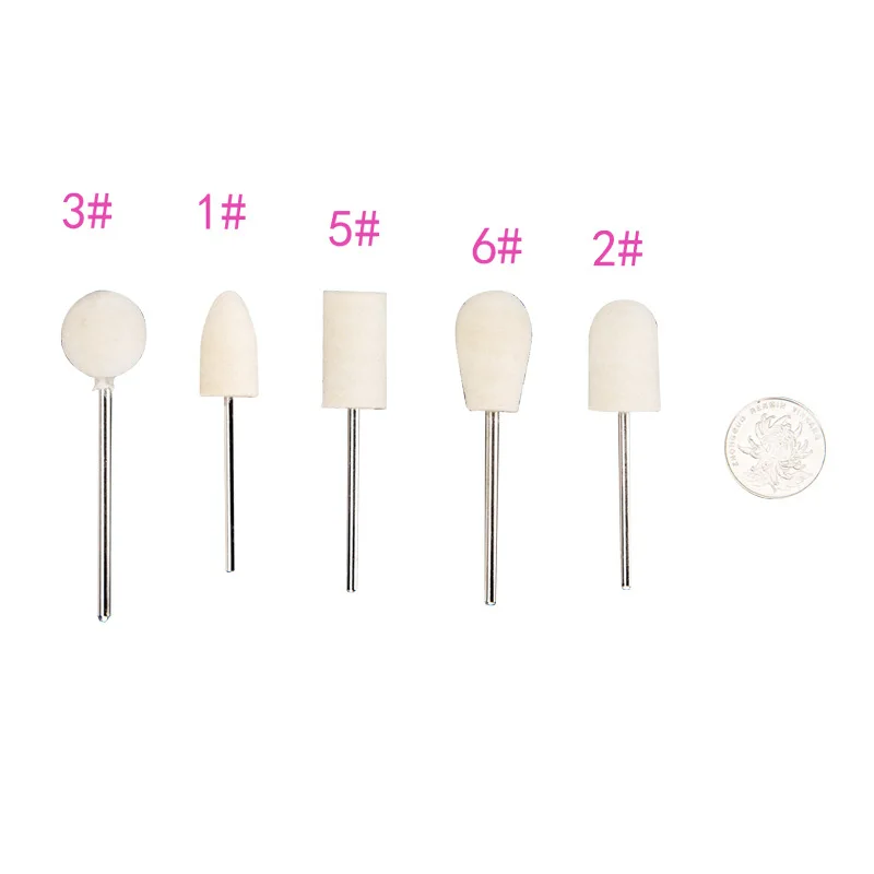 

50pcs Dental felt wool polishing burs rotary point bob polishers 2.35mm Dental Lab tools