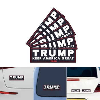 

5Pcs Car Sticker President Donald Trump Sticker Keep America Great 2020 Election Patriotic Bumper Sticker Black