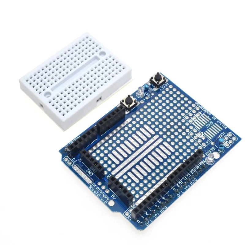 

UNO Proto Shield prototype expansion board with SYB-170 mini bread board based For ARDUINO UNO ProtoShield