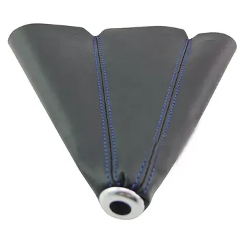 

Universal Leather Short Shifter Collars Red Yellow Blue Black Stitch Shift Knob Shifter Boot Cover