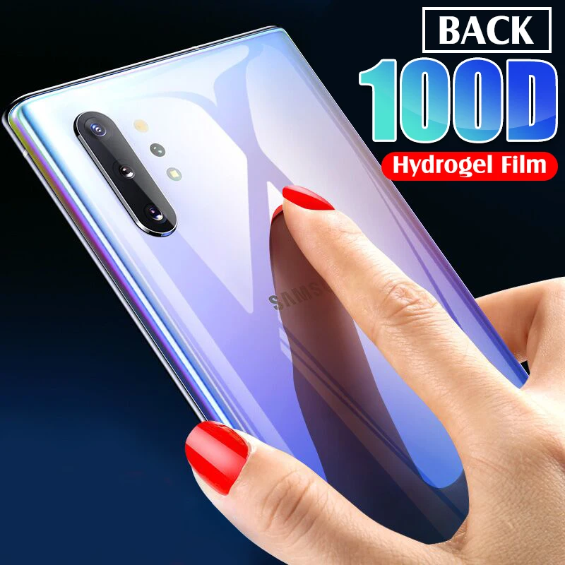 Задняя крышка 100D Гидрогелевая задняя пленка для samsung Galaxy S8 S9 S10e Plus защитная Note 8 9 10
