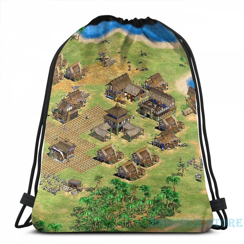 Забавный рюкзак с графическим принтом Age of Empires 2 In Game USB зарядка мужские школьные