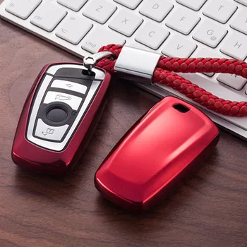 

For BMW 520 525 f30 f10 F18 118i 320i 1 3 5 7 Series X3 X4 M3 M4 M5 Car Styling Soft TPU Protection Key Shell Car Key Case