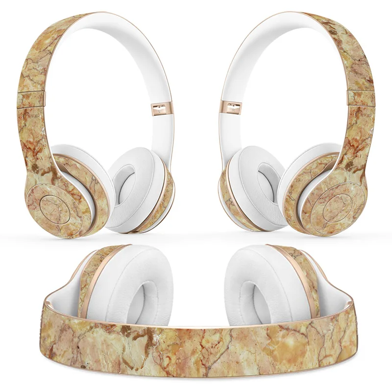 Marbling design Headphone Sticker for Beats Solo 2 solo 3 Wireless Headphone skin sticker for solo2 solo3 vinyl sticker 