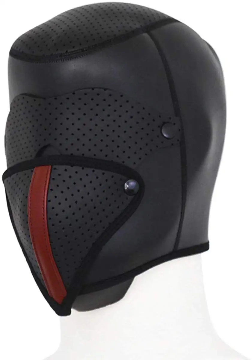 

Neoprene Black Breathable Face Ultimate Lock Out Cosplay Hood Mask Cosplay,Dance Performance Props