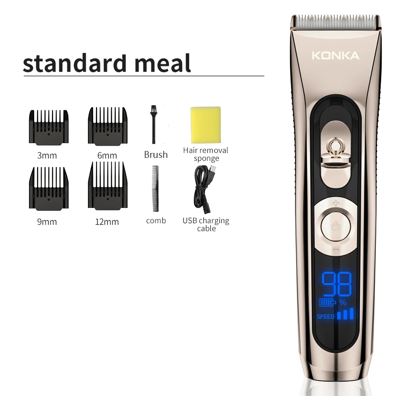 KONKA Multifunctional Hair Clipper Professional Hair Trimmer Electric Beard Trimmer Hair Cutting Machine Trimmer Cutter
