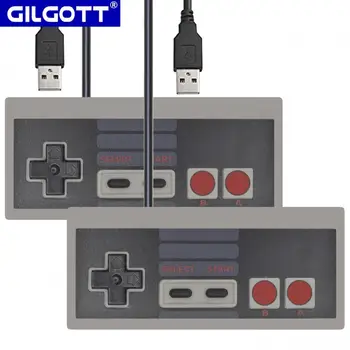 NES USB PC 게임 패드 게임용 유선 USB 조이스틱, NES 게임 USB 컨트롤러 게임 조이패드, 2 개