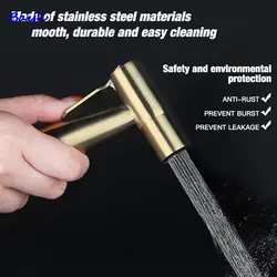 Handheld Toilet Bidet Sprayer Set Kit Stainless Steel Hand Bidet Faucet For Bathroom Hand Sprayer Shower Head Self Cleaning New