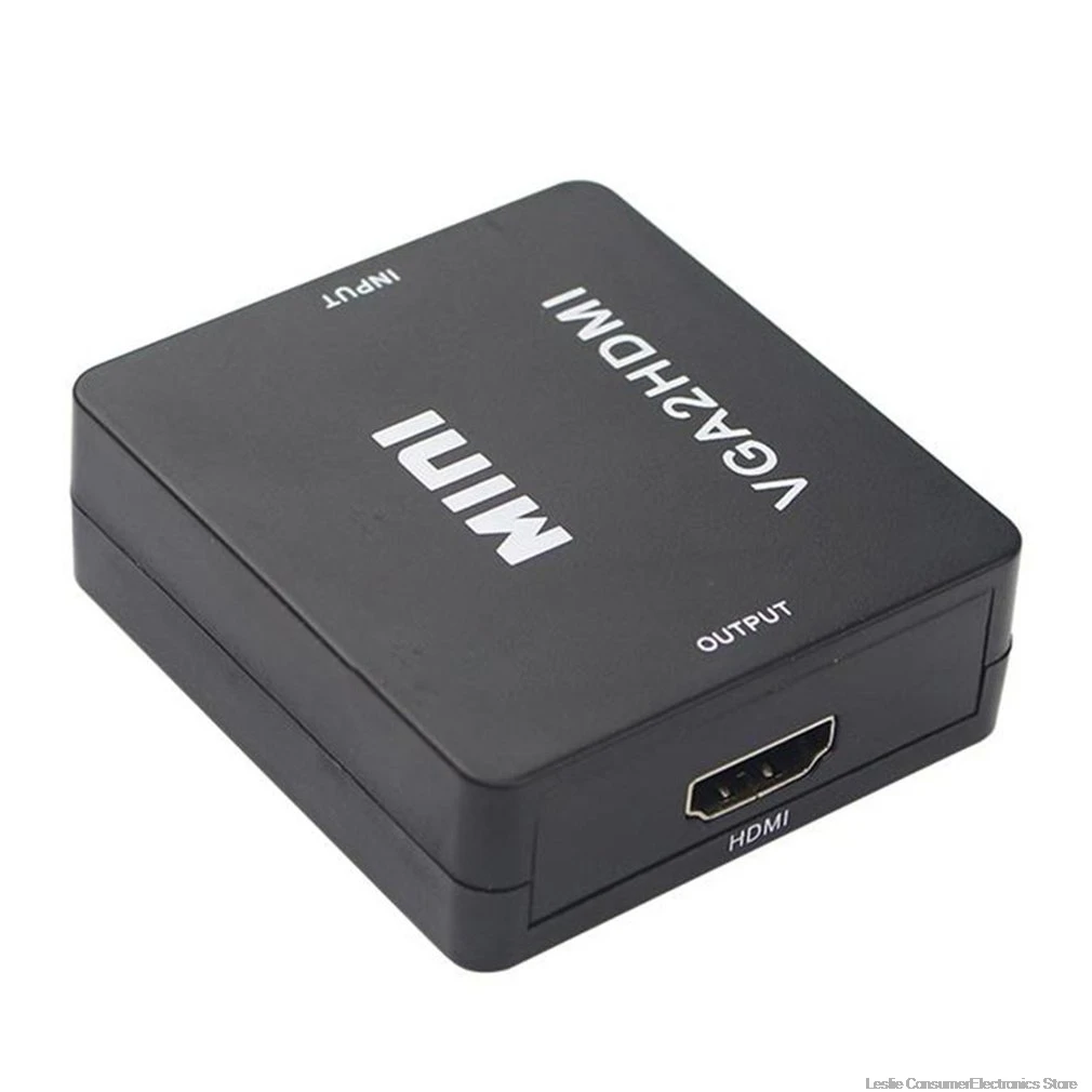Мини HDMI в VGA конвертер адаптер HD1080P HDMI2VGA с аудио мощность для Xbox DVD PS3 конвертер проектора коробка