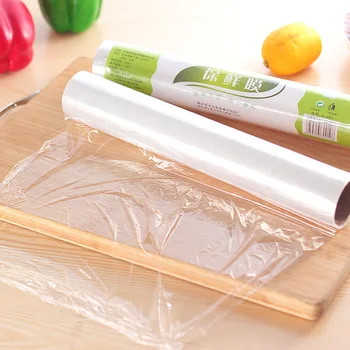 

20 M Food Plastic Wrap Large Curls Household Kitchen Stretch Film Cling Film Refrigerator Fruit Food Storage Food Film