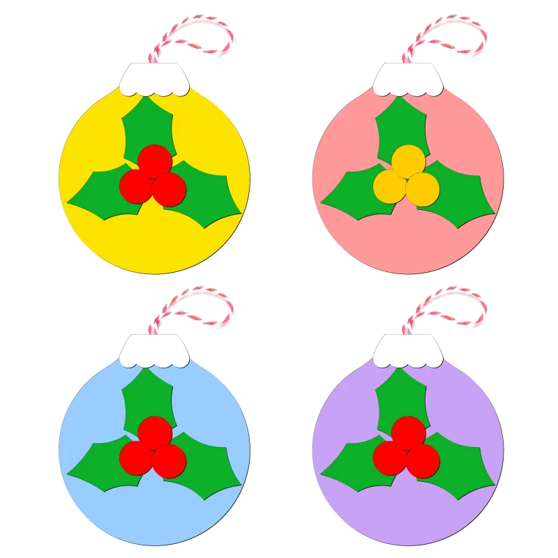 

New Christmas ornaments Wooden die Scrapbooking C-807 Cutting Dies Multiple sizes