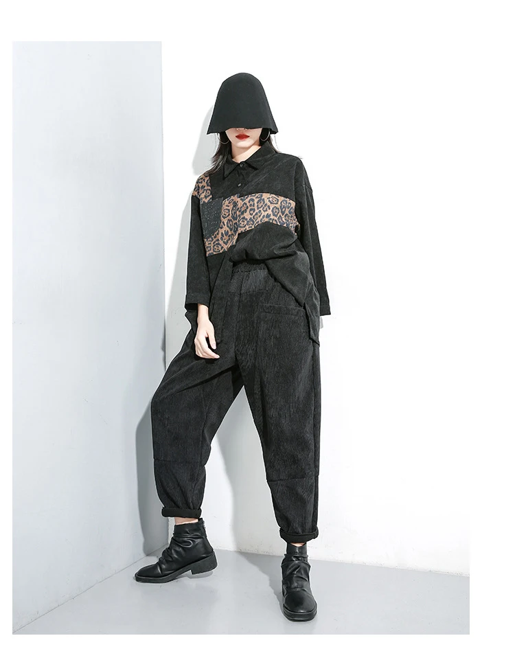 Новинка, корейский стиль, женские зимние черные вельветовые брюки-карандаш, полная длина, эластичный пояс, женские длинные спортивные штаны, брюки J280