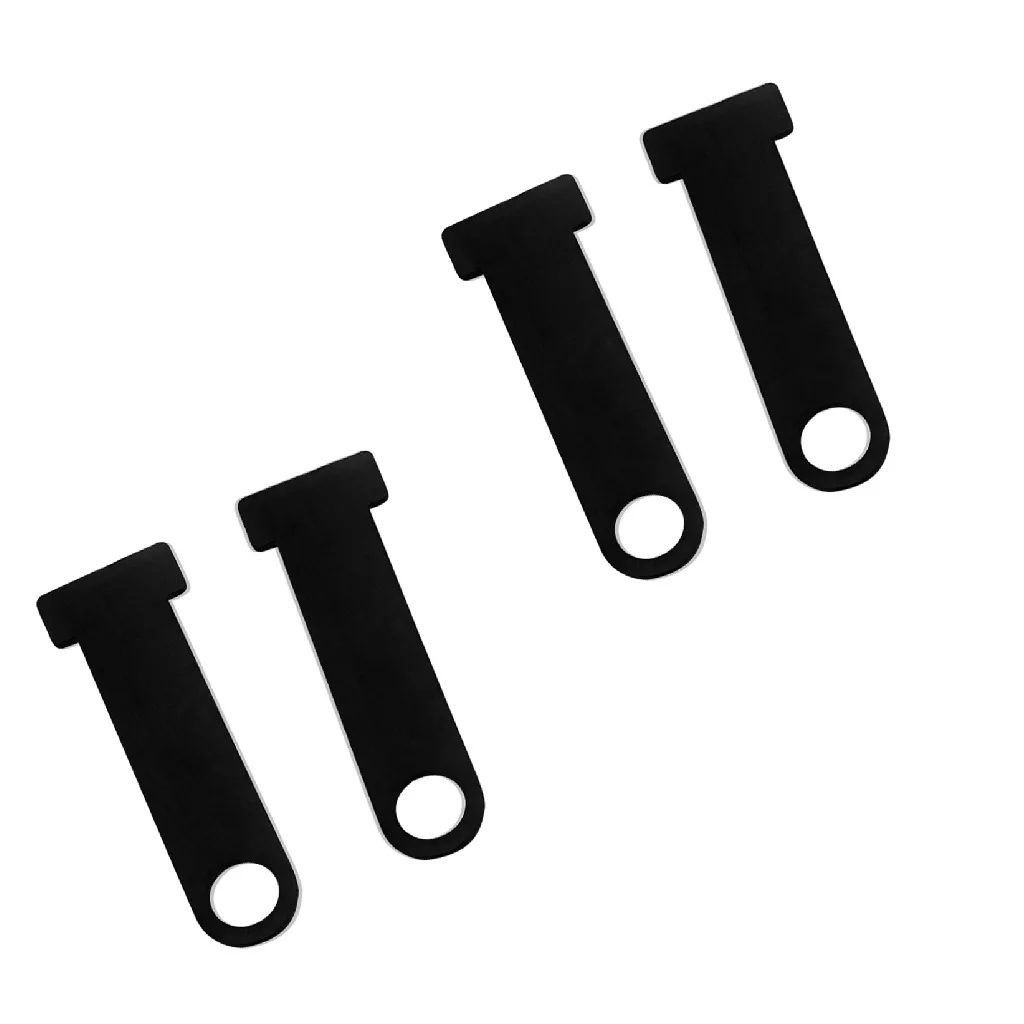 4pcs Universal Motorcycle Scooter Helmet Strap D-Ring Lock Extensions Fit for Open/Full Face Helmets