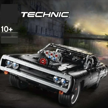 

Creator Expert Technic Speed Champion Dom's Dodge Charger MOC Set Building Blocks Car Bricks Toys Birthday Gift