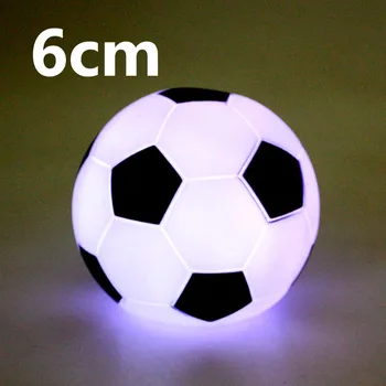 

3/5pc Lamp 6cm Kids Boys Gifts Christmas Supply Xmas Decoration Night Light colorful Bright LED Room Decor Bedroom Football