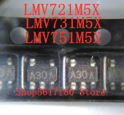 10PCS LOT NEW LMV721M5X LMV731M5X LMV751M5X LMV721M5 LMV721 A30A LMV731M5 LMV731 A28A LMV751M5 LMV751 A32A SOT23